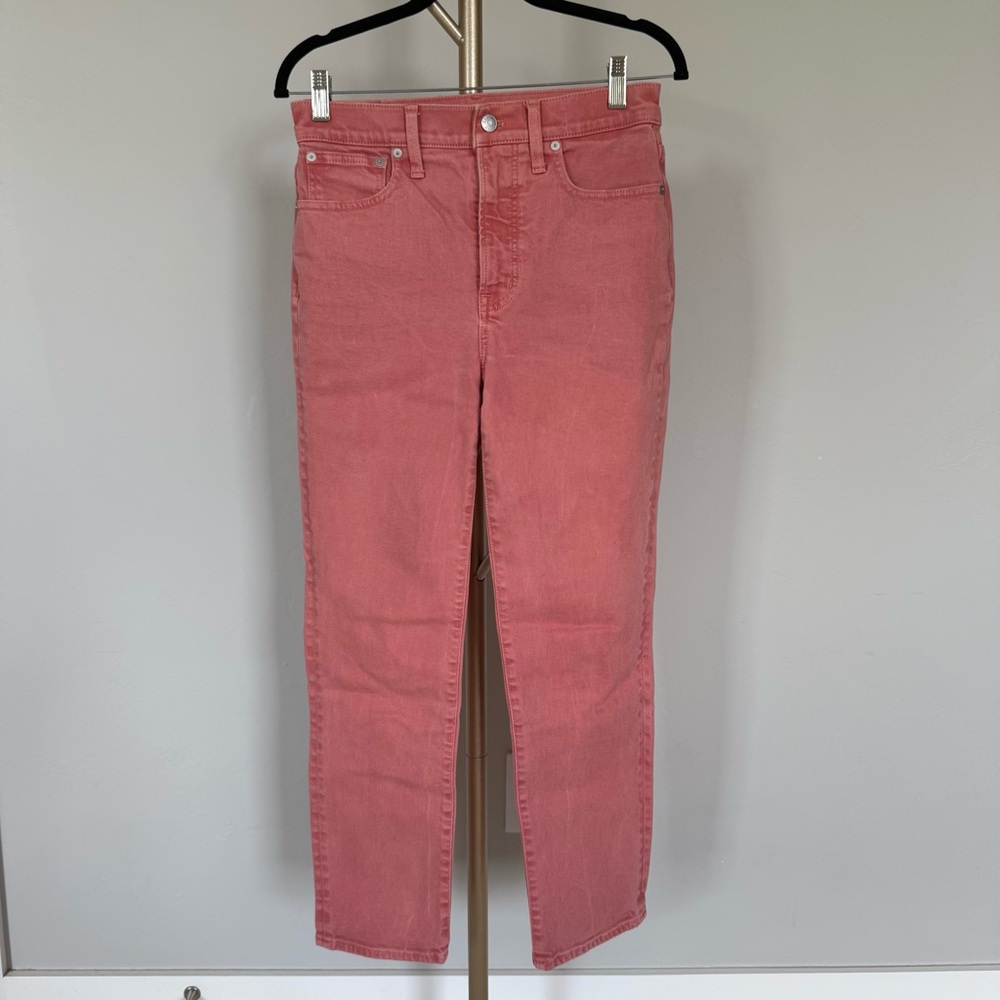 Madewell Women's Straight Leg Jeans in Pink